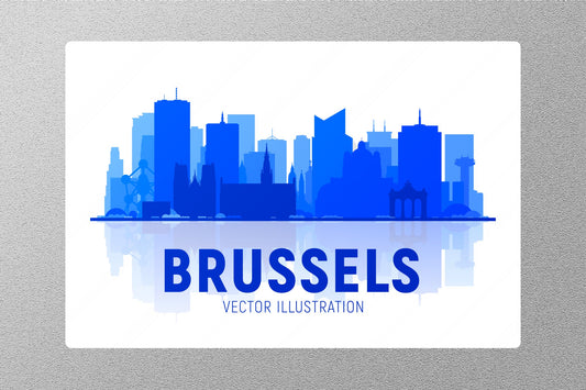 Wholesale Brussels Vector Travel Sticker