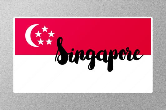 Singapore Flag 3 Travel Sticker