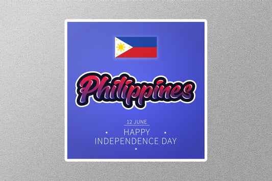 Wholesale 12 June Independence Day Philippines Travel Sticker