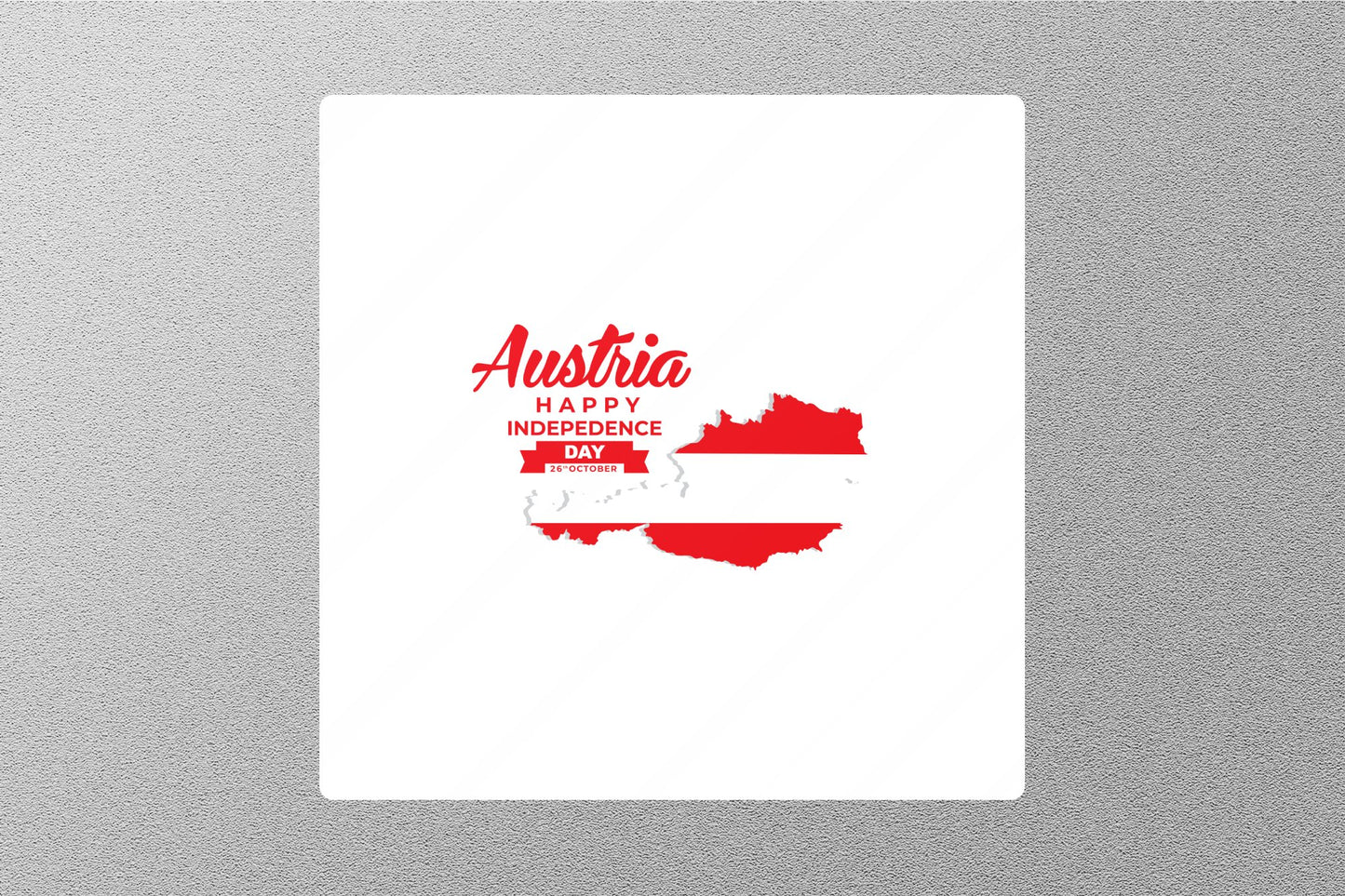 Wholesale Happy Independence Day Austria Travel Sticker