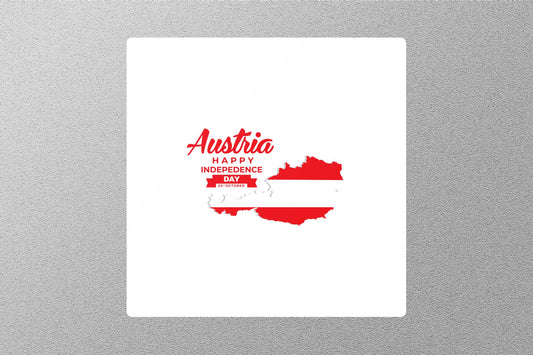 Wholesale Happy Independence Day Austria Travel Sticker