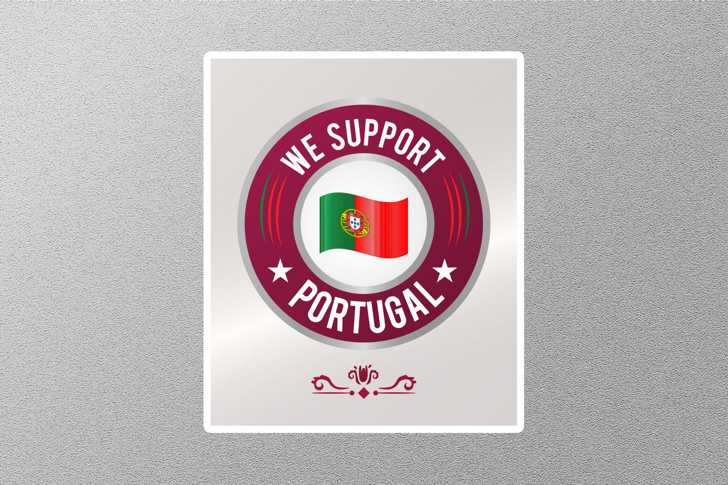 Wholesale We Support Portugal Travel Sticker