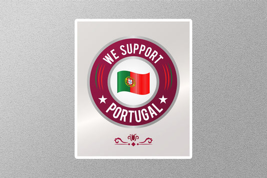 Wholesale We Support Portugal Travel Sticker