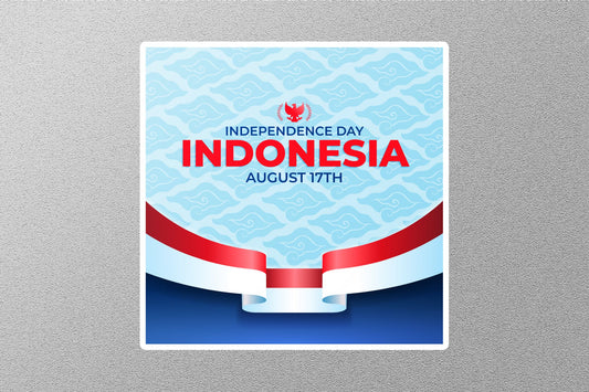 Wholesale 17 August Indonesia Independence Day Travel Sticker