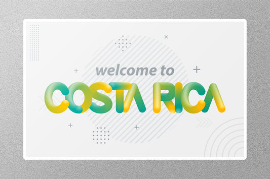Wholesale Welcome to Costa Rica 2 Travel Sticker