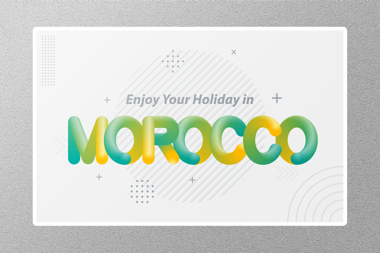 Wholesale Enjoy Your Holiday Morocco Travel Sticker