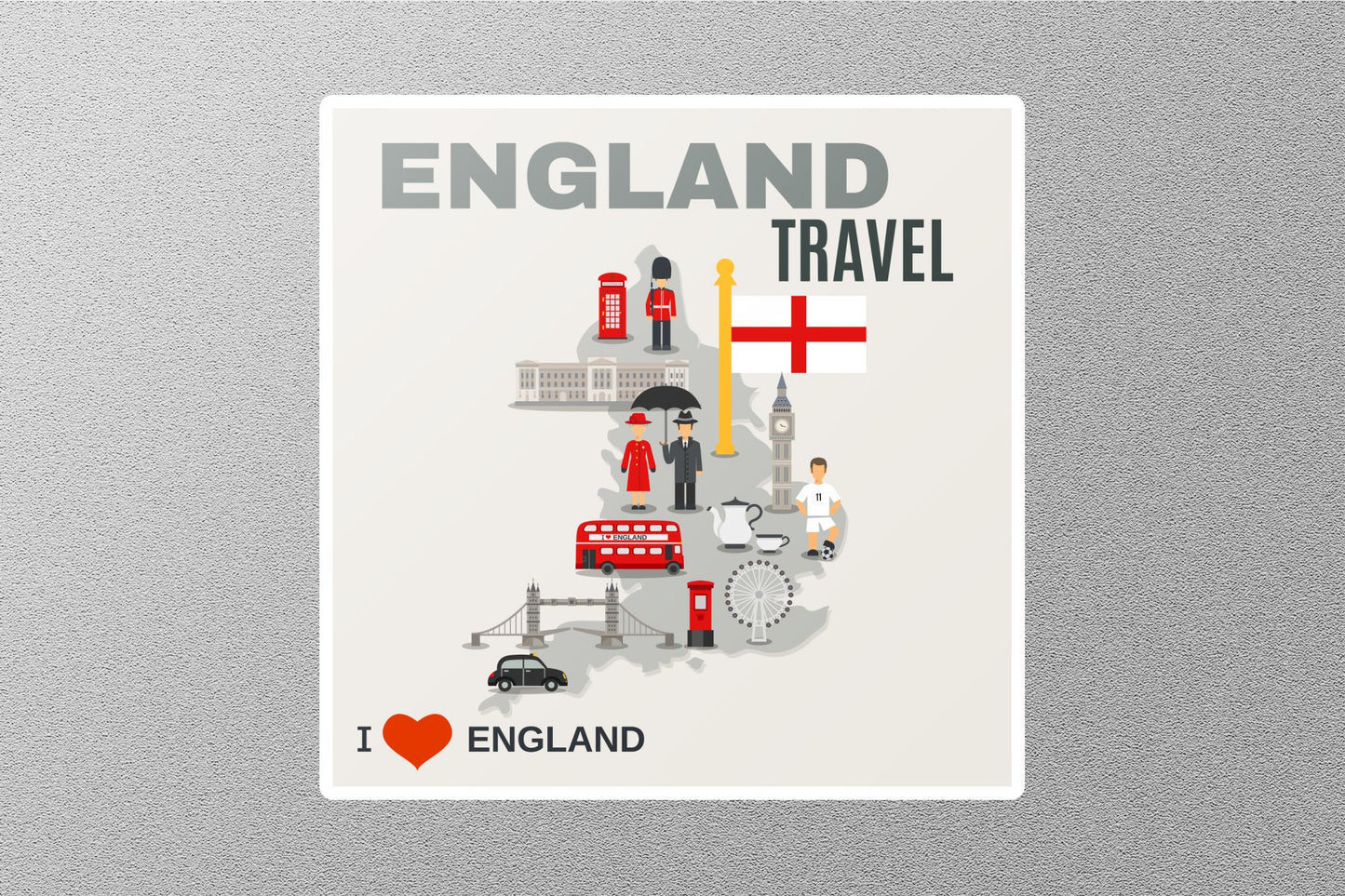 Wholesale England 6 Travel Sticker