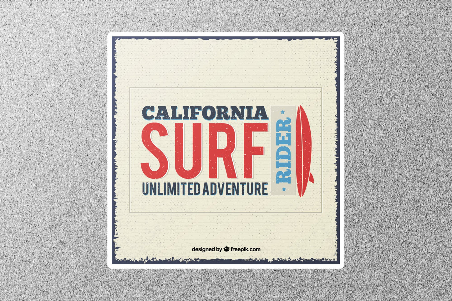 California Surf Unlimited Adventure Travel Sticker