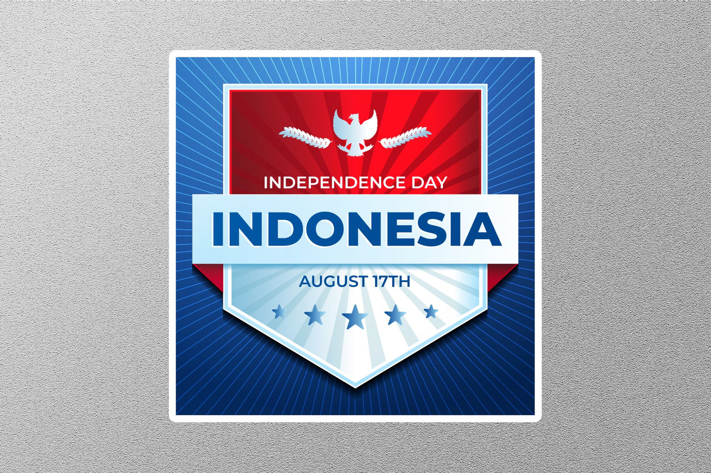Wholesale Independence Day Indonesian Travel Sticker