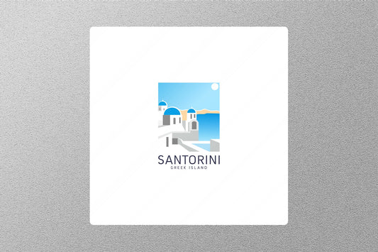 Santorini Greek Island Travel Sticker