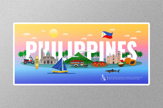 Wholesale Philippines Travel Sticker