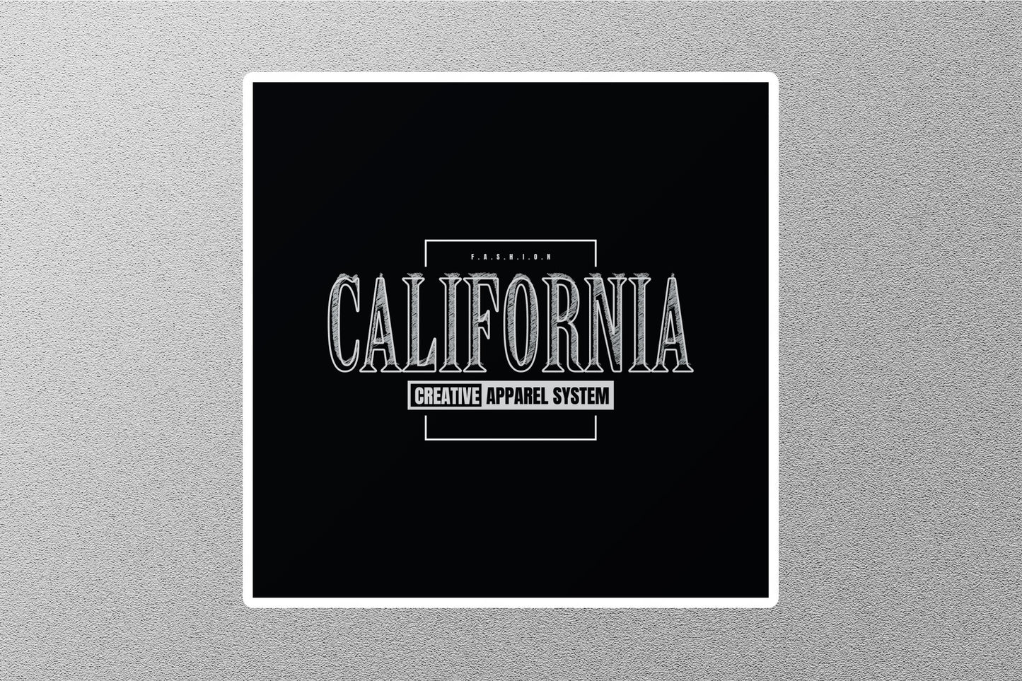 Californian Creative Apparels Travel Sticker
