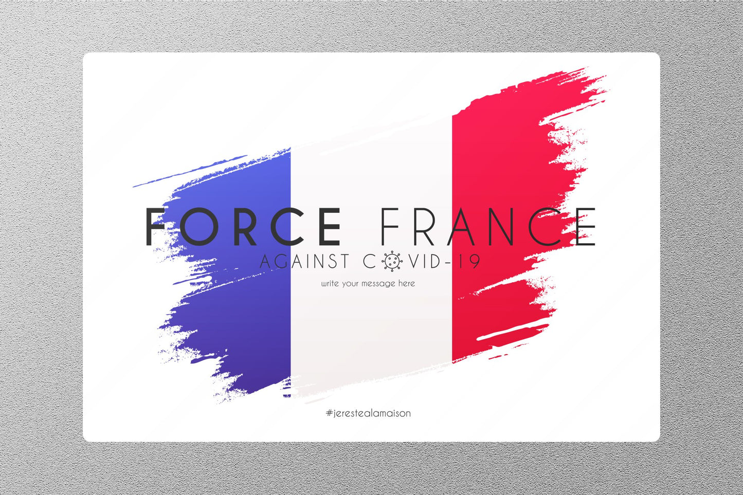 Wholesale Force France Against Travel Sticker