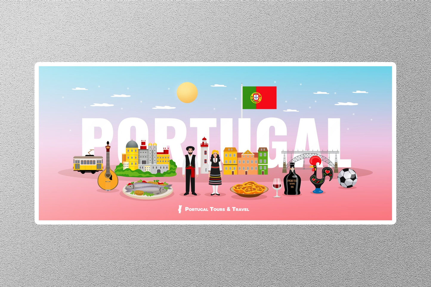 Wholesale Portugal Travel Sticker