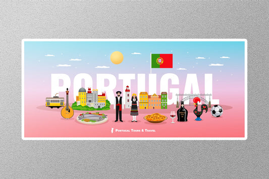Wholesale Portugal Travel Sticker