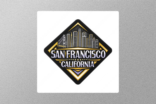 San Francisco California  Travel Sticker