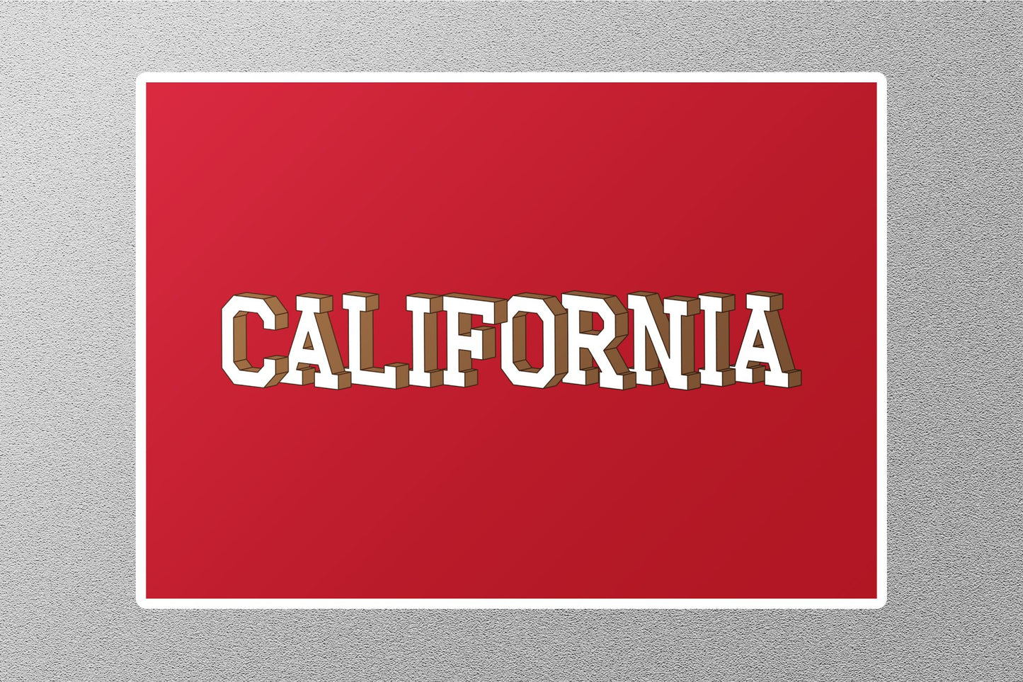 California 3 Travel Sticker