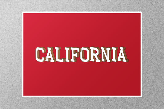 California 3 Travel Sticker