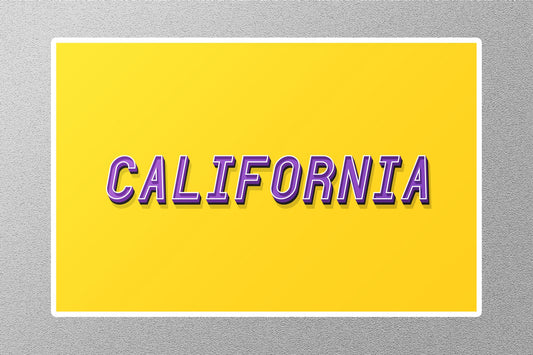 California 8 Travel Sticker