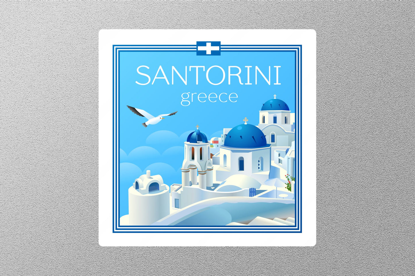 Wholesale Santorini Greece Travel Sticker