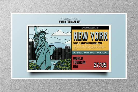 New York 12 Travel Sticker