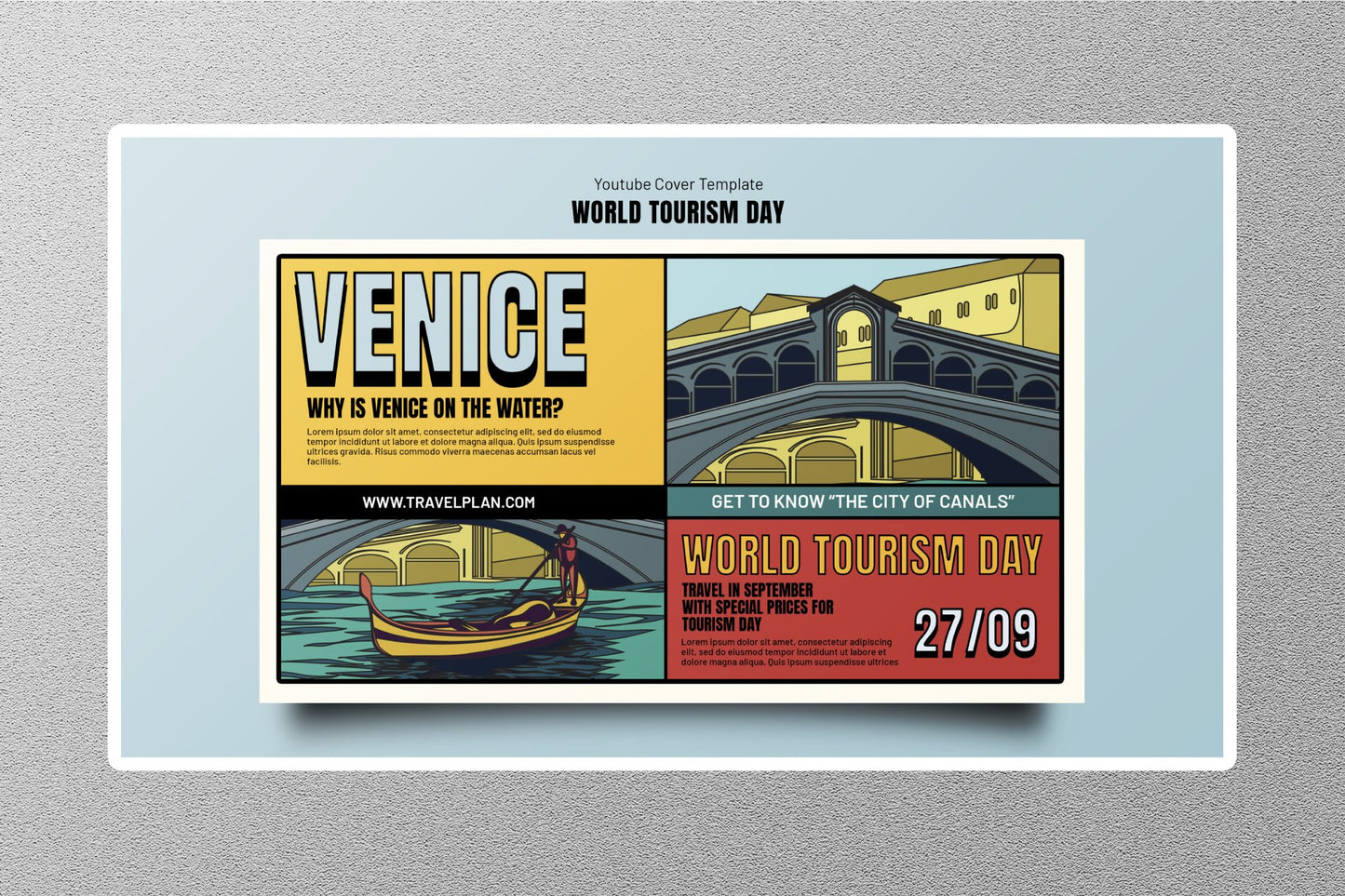 Wholesale Venice Travel Sticker