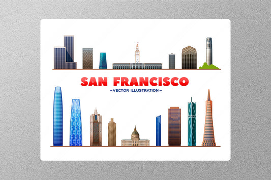 Wholesale San Francisco Travel Sticker