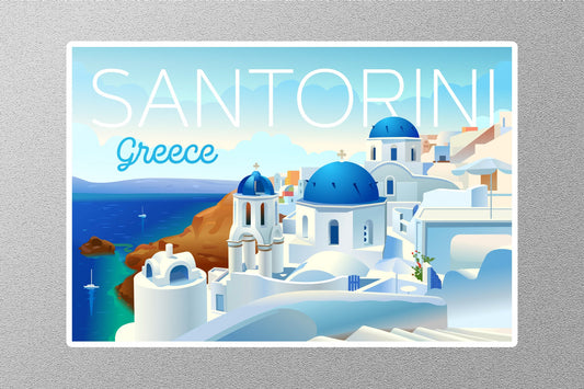 Wholesale Santorini Greece 2 Travel Sticker
