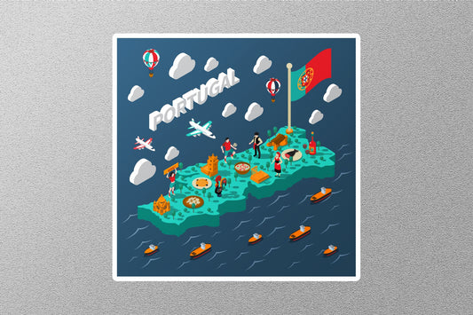 Wholesale Portugal 3 Travel Sticker