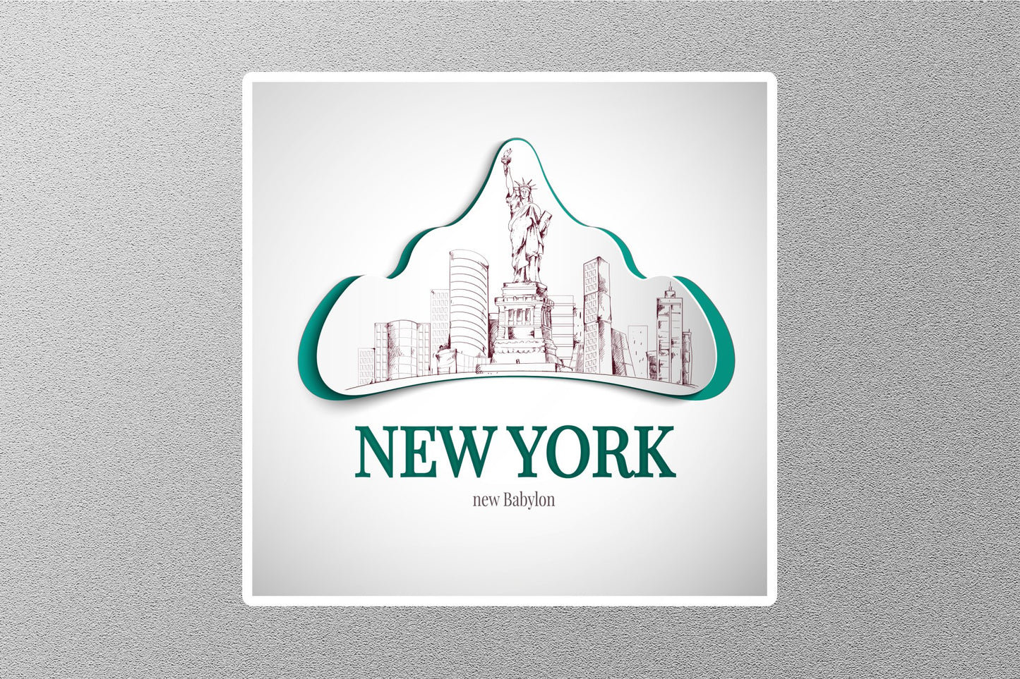 New York Travel Sticker