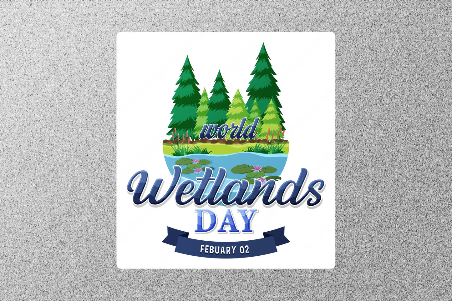 Wholesale World Wetlands Day Travel Sticker