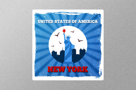 New York 13 Travel Sticker
