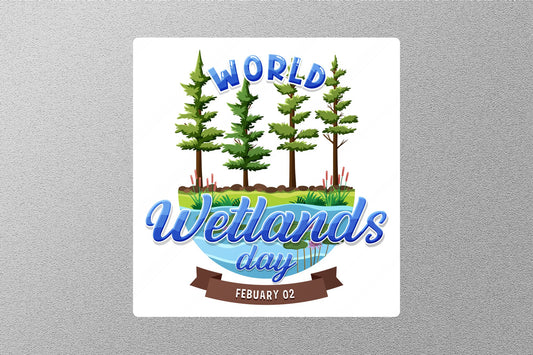 Wholesale World Wetlands Day Travel Sticker