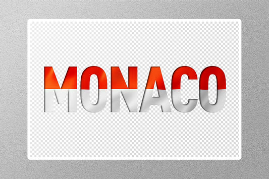Wholesale Monaco Travel Sticker