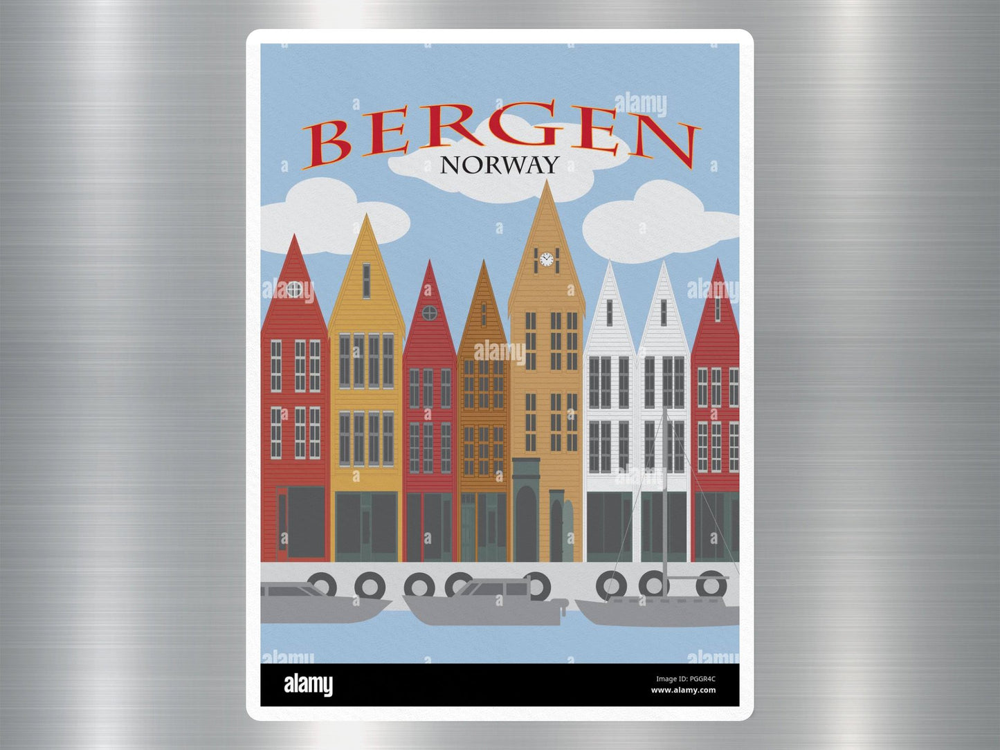 Wholesale Bergen Norway Travel Sticker