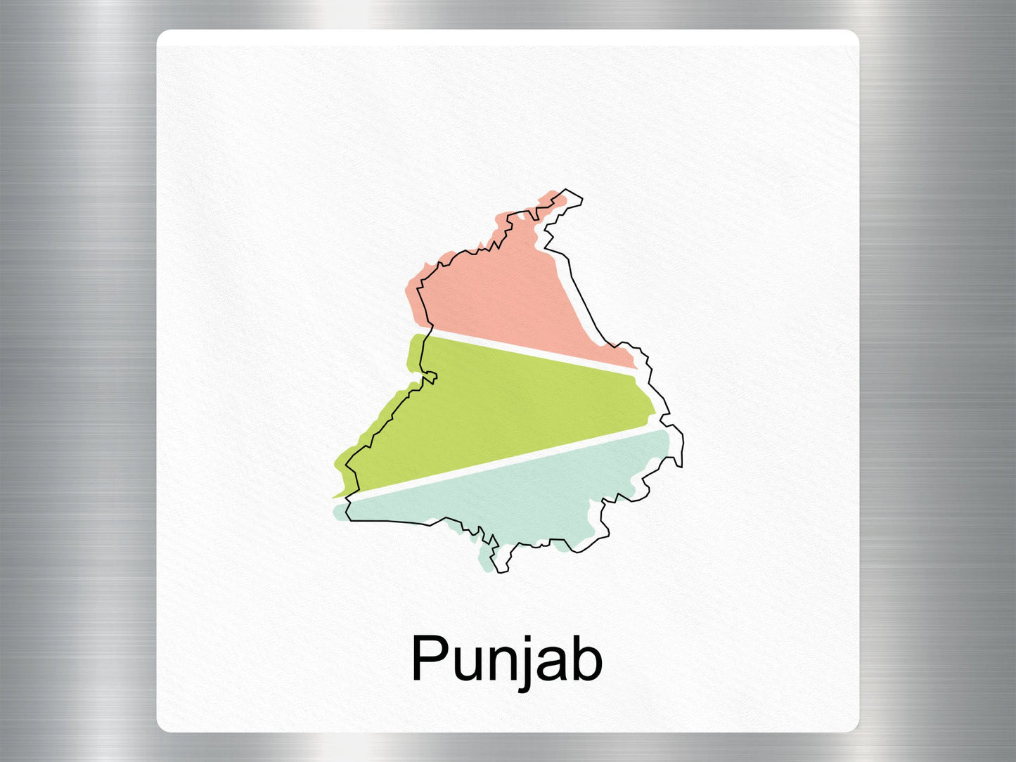 Wholesale Punjab Map Travel Sticker