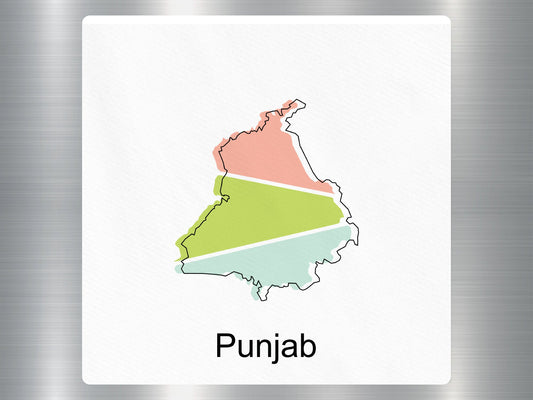 Wholesale Punjab Map Travel Sticker