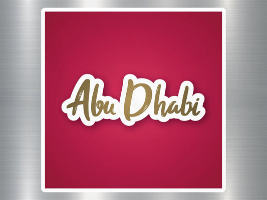 Wholesale Abu Dhabi Travel Sticker