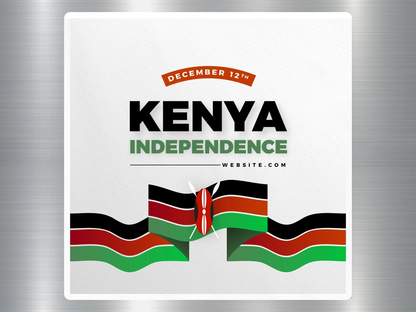 Wholesale Kenya Independence Day Travel Sticker