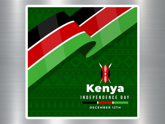 Wholesale Kenya Independence Day Travel Sticker
