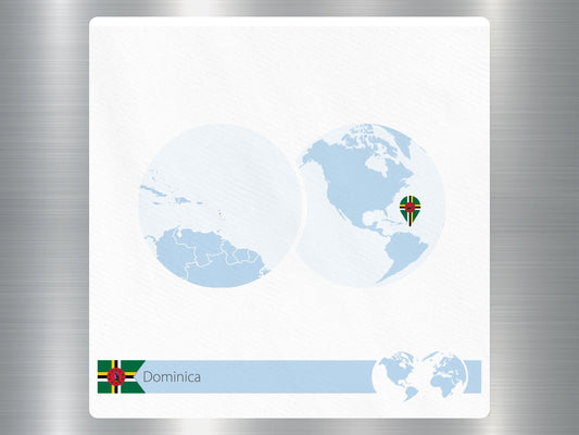 Wholesale Dominica Travel Sticker
