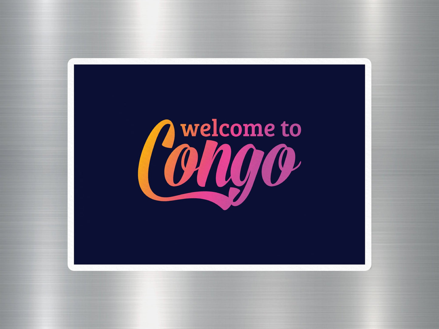 Wholesale Welcome to Congo Travel Sticker