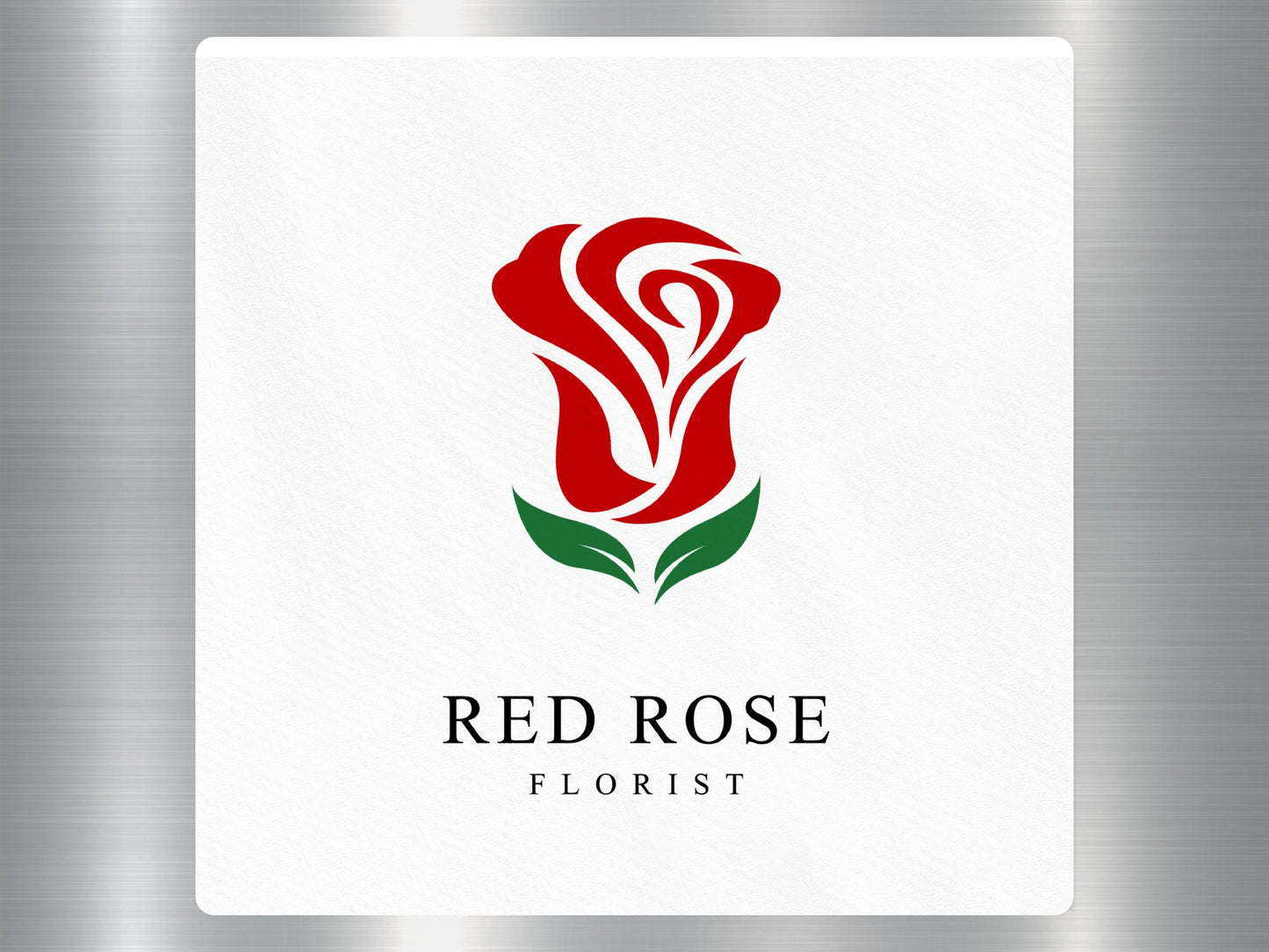 Wholesale Red Rose Florist Travel Sticker