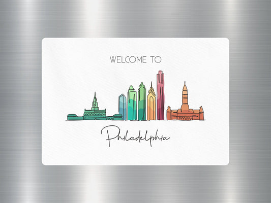Wholesale Welcome to Philadelphia Travel Sticker