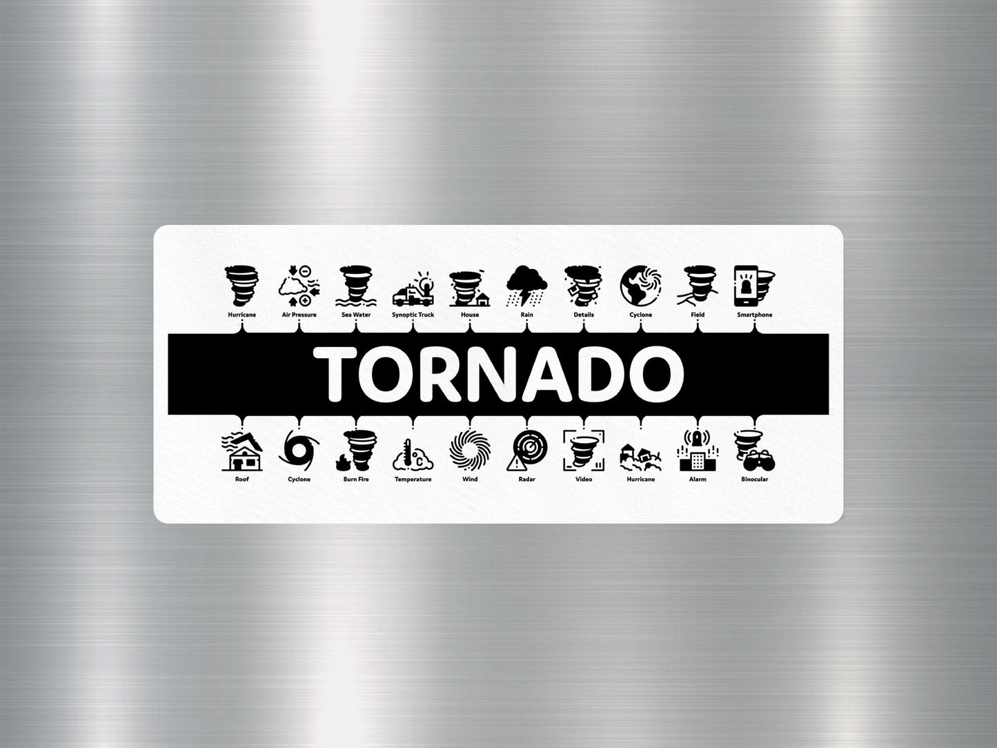 Wholesale Tornado Travel Sticker