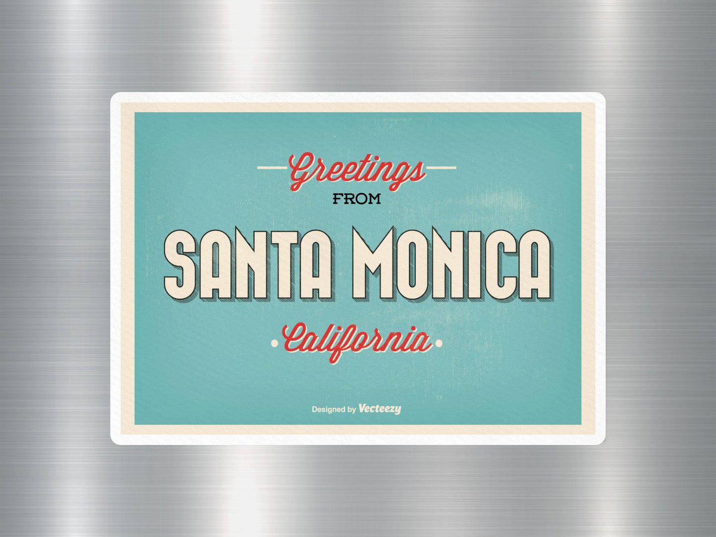 Santa Monica California Travel Sticker