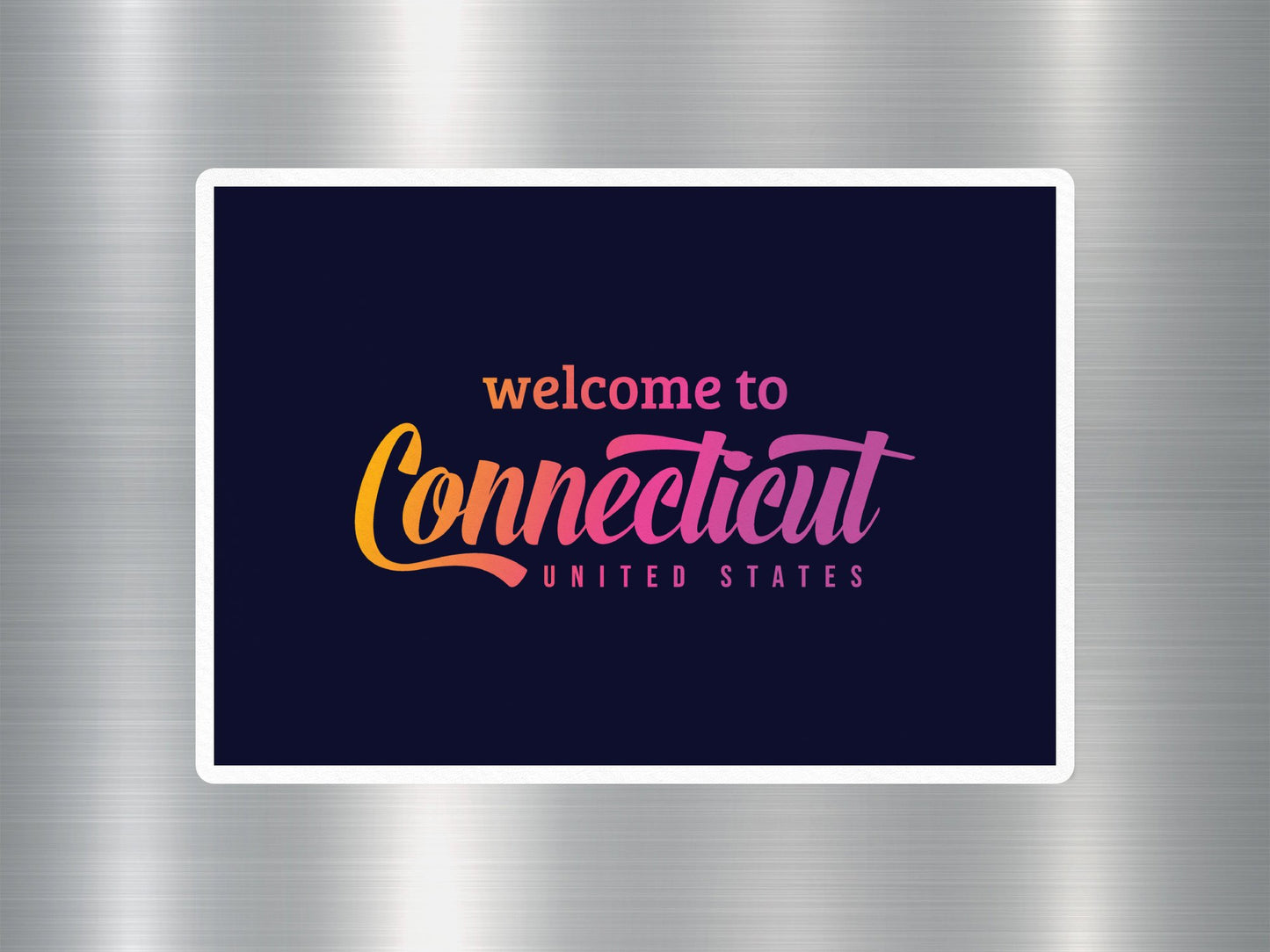 Wholesale Welcome to Connecticut Travel Sticker