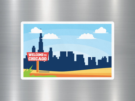 Wholesale Welcome to Chicago Travel Sticker
