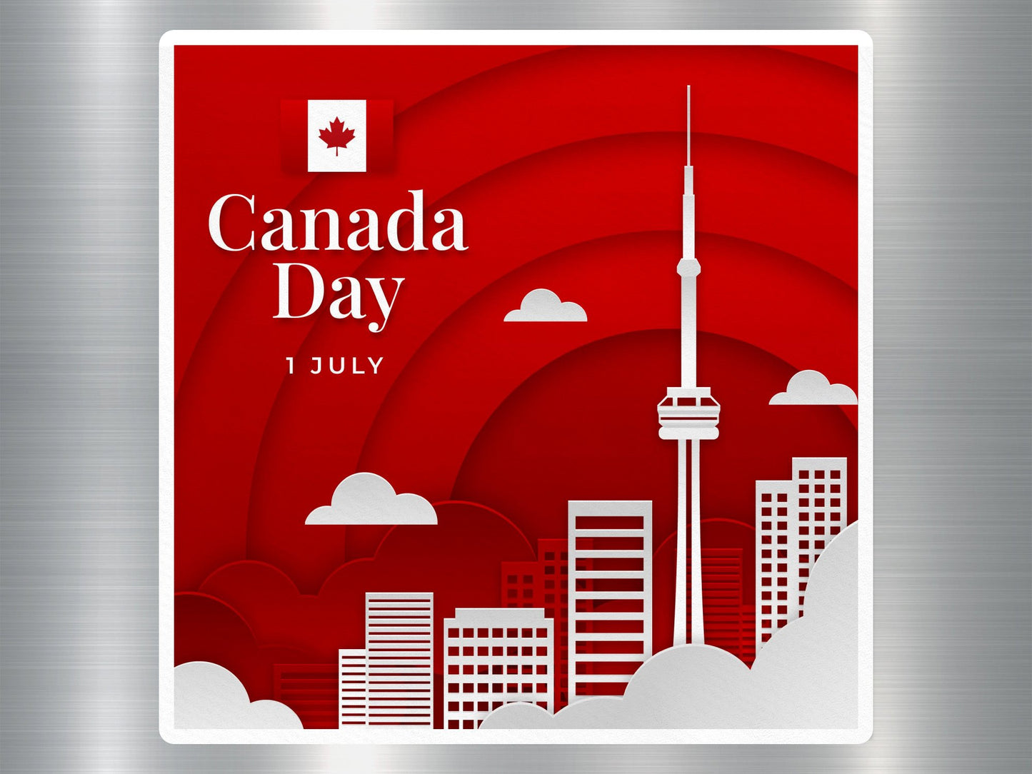 Wholesale Canada Day 1 July Travel Sticker