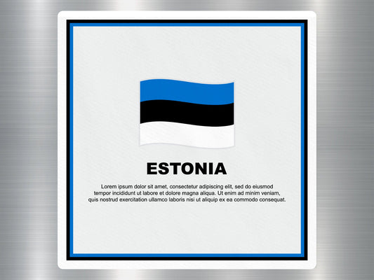Wholesale Estonia Travel Sticker